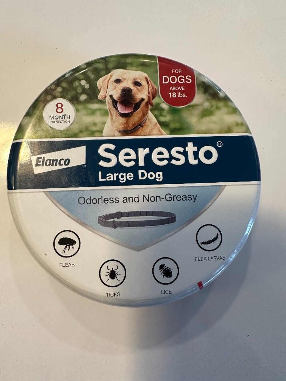 SERESTO 8 MONTH FLEA AND TICK COLLAR LARGE DOG